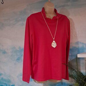Renuar size XL hot pink blouse, NEW WITH TAGS,  PLEASE READ AD!!!!